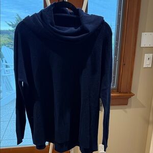 Joie Navy Cowl Neck Sweater